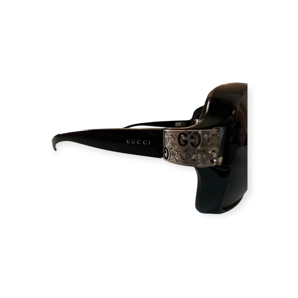 Gucci Oversized Crystal GG Logo Sunglasses with Case - Picture 8 of 12